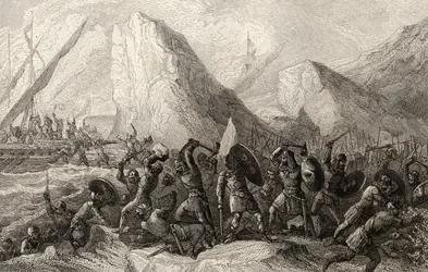 Die Normannen werden an den galicischen Küsten Spaniens um ca. 969 zerstört